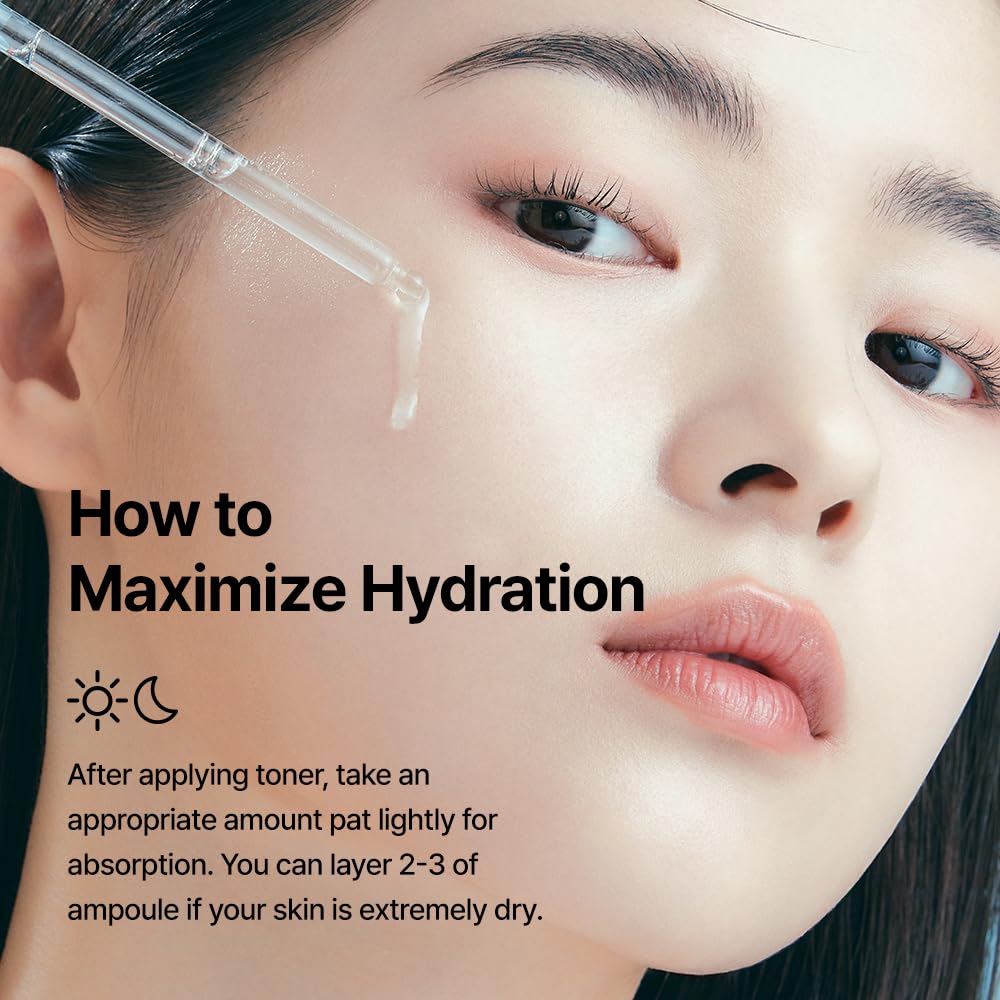 WELLAGE Real Hyaluronic Blue Ampoule 100, Korean Skincare, Fragrance Free Hyaluronic Acid Serum with Panthenol, Wild yam, Centella for Sensitive Dry Skin Moisturizer 1.01 fl.oz