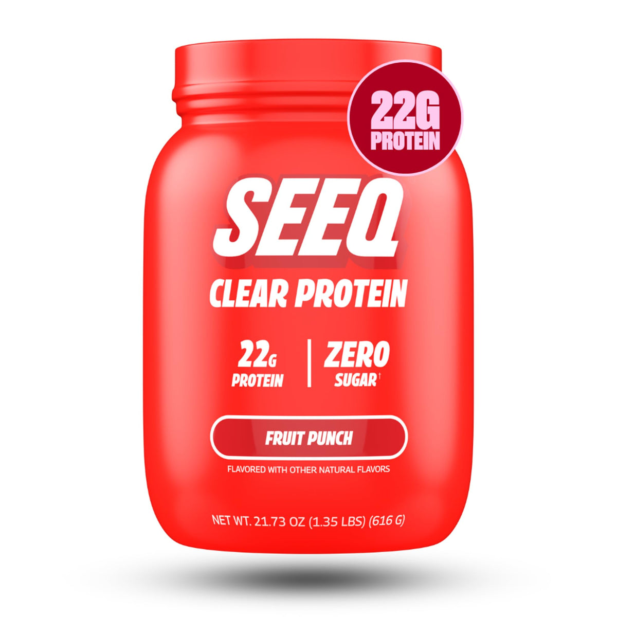 SEEQ Clear Protein Powder - Watermelon Wave - 22 Servings - 22g Clear Whey Protein Isolate - Zero Sugar - 0g Lactose - Allergen Friendly - GLP1 Support - Bone Health - Muscle Post Workout Recovery