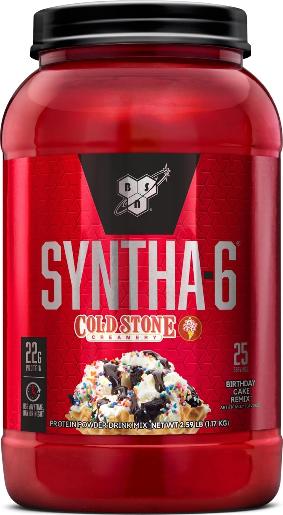 BSN SYNTHA-6 Premium Protein Powder, Vanilla Ice Cream, 28 Servings