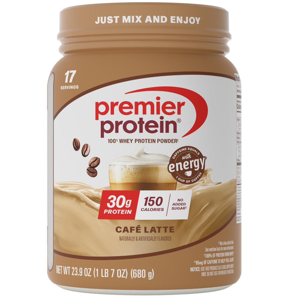 Premier Protein 30g High Protein Powder, 100% Whey, Chocolate, 29 Servings | No Added Sugar, Supports Muscle Health, Soy & Gluten-Free, 2.6 lb