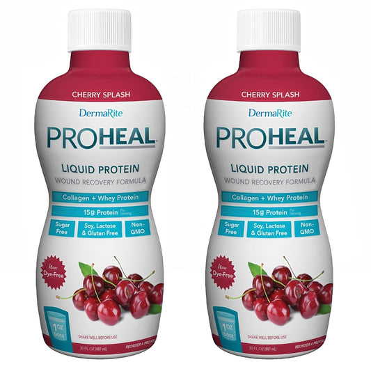 DermaRite ProHeal Protein Supplement, 30 oz, 2 ct