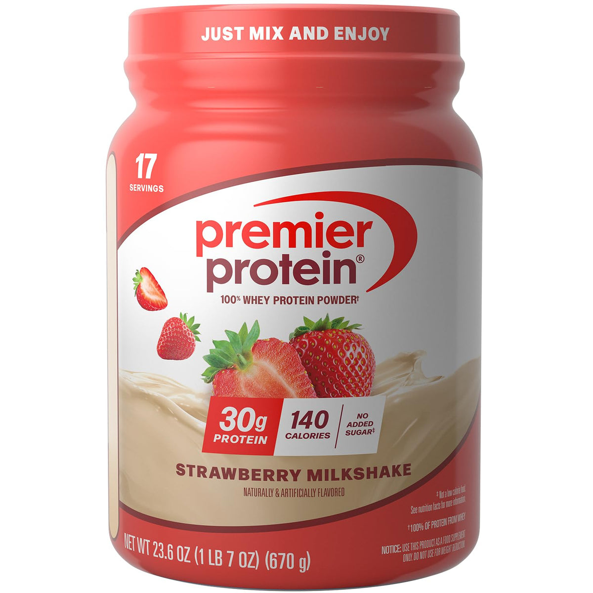 Premier Protein 30g High Protein Powder, 100% Whey, Chocolate, 29 Servings | No Added Sugar, Supports Muscle Health, Soy & Gluten-Free, 2.6 lb