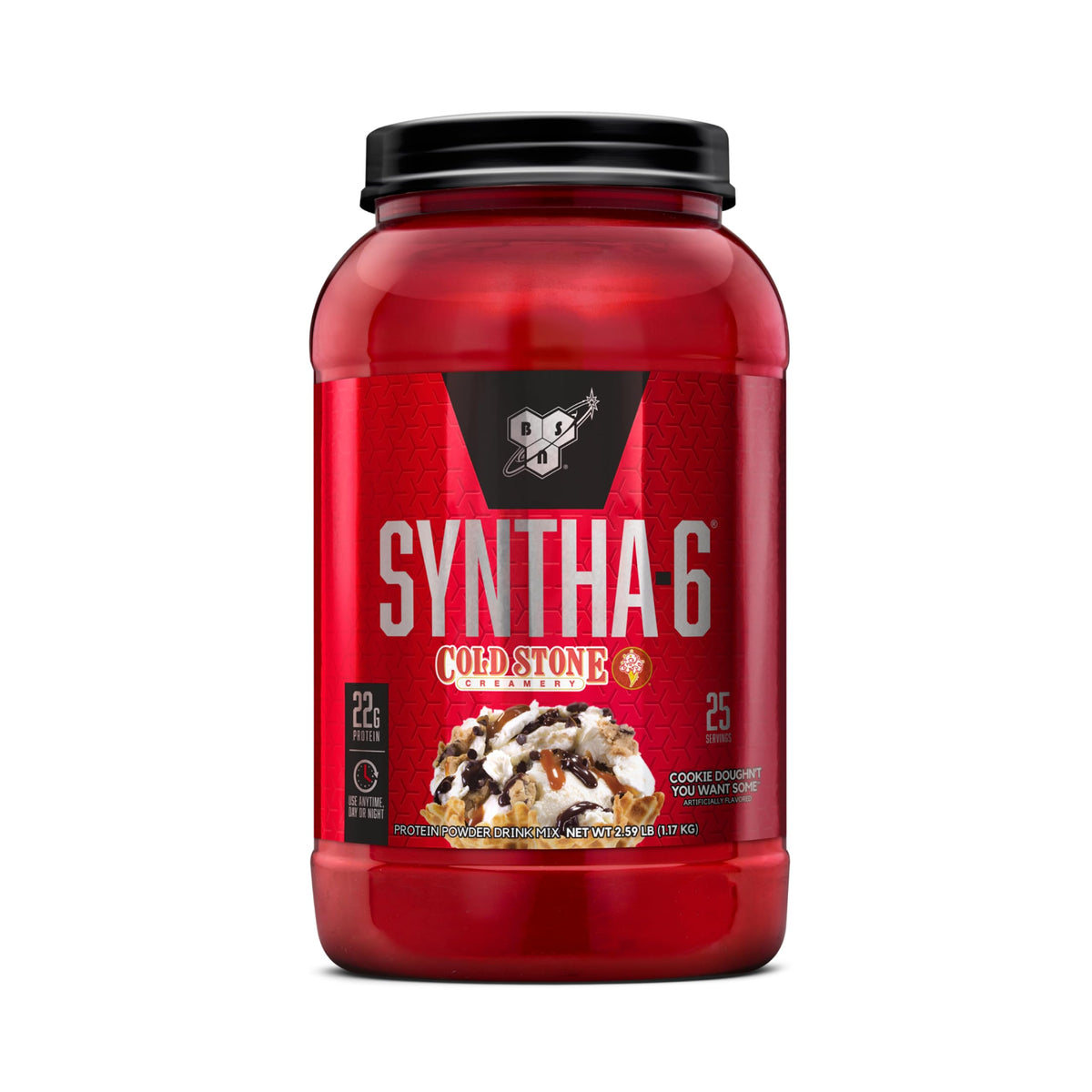 BSN SYNTHA-6 Premium Protein Powder, Vanilla Ice Cream, 28 Servings