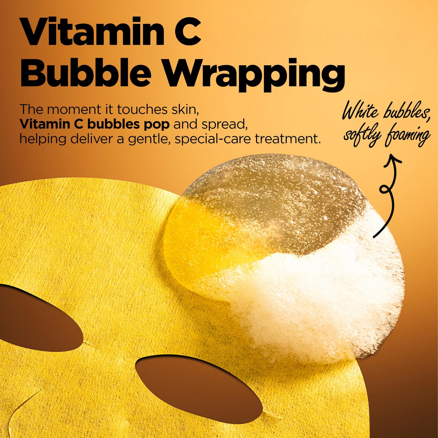 WELLAGE Hyper Toning Glowy Ampoule 1.01fl.oz + Hyper Toning Vita C Bubble Mask 5 sheets